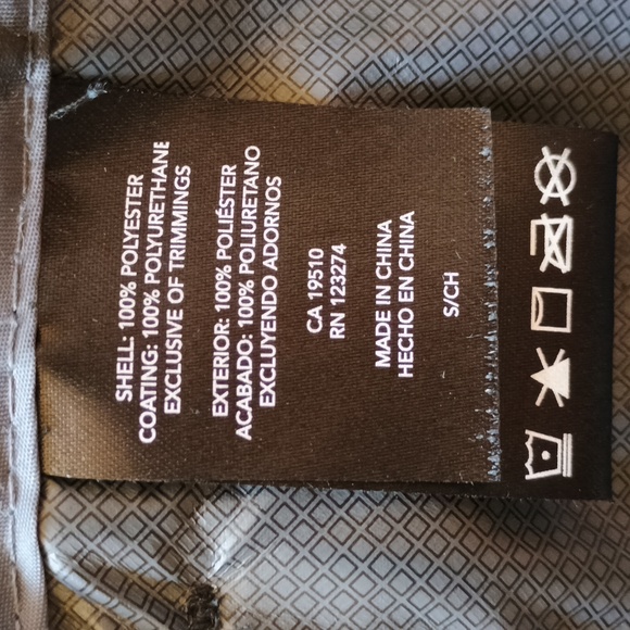 Lightweight black rain jacket with green dots, size S - Picture 5 of 7